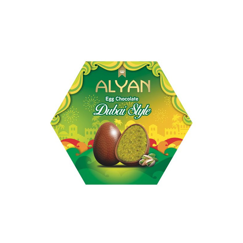 Boite oeuf chocolat de dubai 120g
