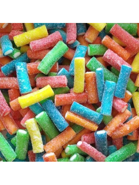 Minis Tubes Fourrés Acidulés  - 100G