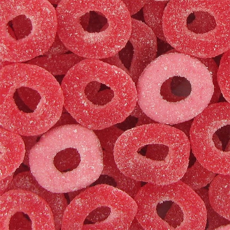 Mini Anneaux Fraises 100G